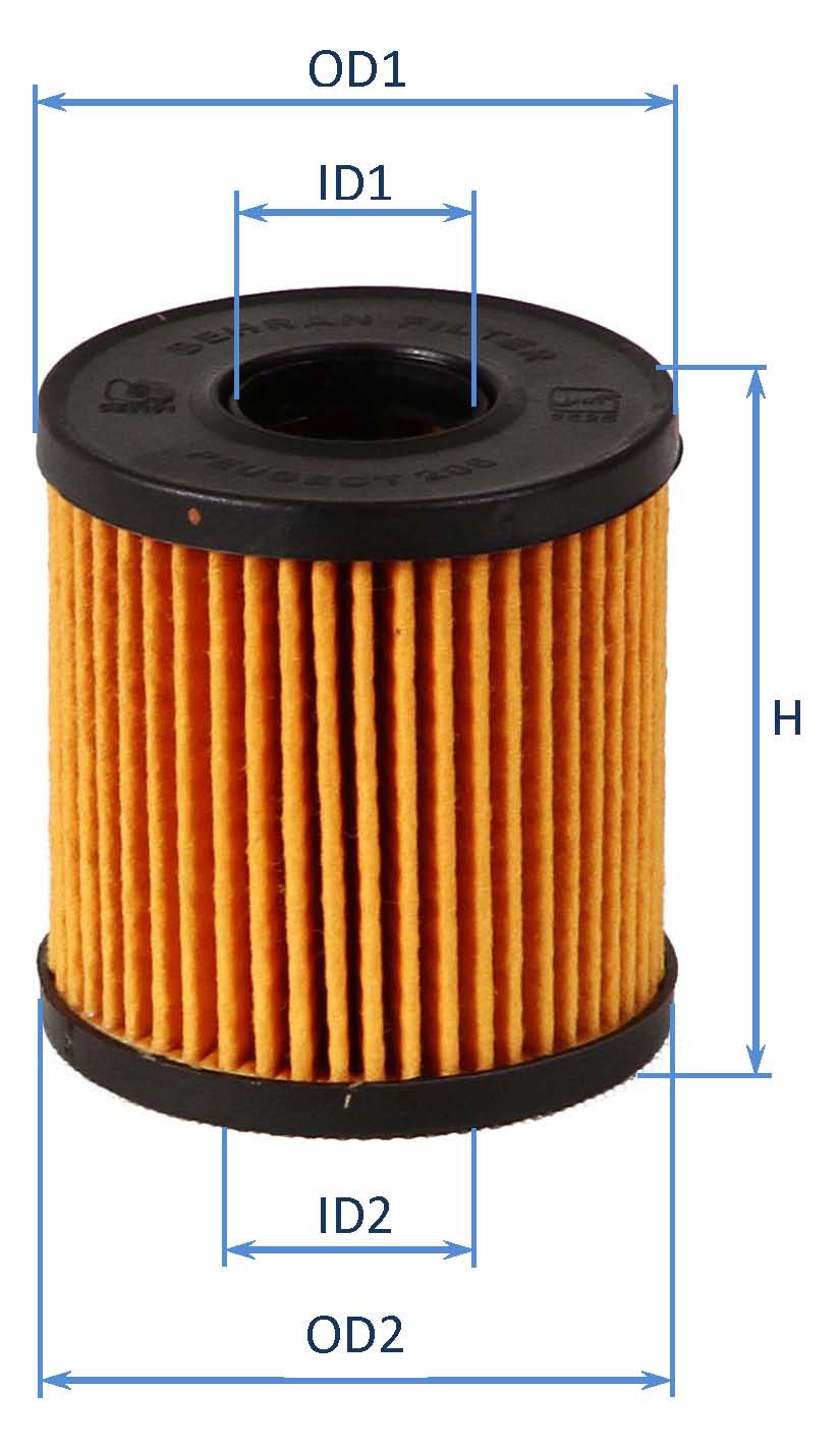 فیلتر روغن جیلـی 1016051591- روغن پژو  206 (کوتاه) (با چین معمولی)